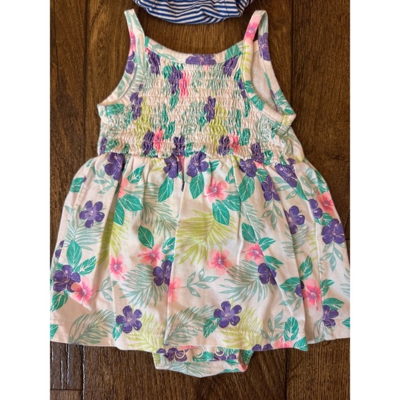 Baby Girl Clothes Lot 3 Months Dresses Rompers Summer Outfits Bundle Bird Sun - Picture 4 of 11